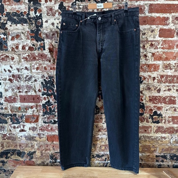 Levi's Other - Levis 550 Black Red Tab Relaxed Tapered Mens Jeans 36x30